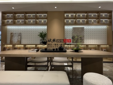 西吉装修公司|西吉望远民生售楼部展厅装修设计实景